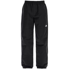 The North Face sport pants made of wind-resistant WindWall fabric, with PFC-free DWR finishes for increased rain protection. Featuring a relaxed fit, they have an elasticated waistband with internal drawstring, side seam pockets, zippered back pocket and stretchy leg cuffs. TNF logo embroidered on the left leg. The model is 6'1 tall and wears size M. Face Sport, North Face Pants, Rain Protection, Leg Cuffs, Sport Pants, Logo Embroidered, North Face, Mens Pants, Accessories Design