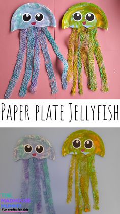 paper plate jellyfish craft for kids to make