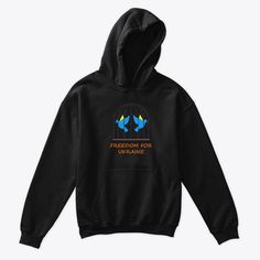 Support Ukraine Freedom for Ukraine Ukrainian Flag Love Ukraine Shirt Hooded Pullover, Kangaroo Pocket, Color Matching, Kangaroo