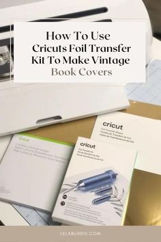 vintage book covers cricut tutorial Diy Vintage Books, Cricut Scoring Stylus, Book Rebinding, Cricut Foil, How To Use Cricut, Book Reading Journal, Book Cover Diy, Using Cricut