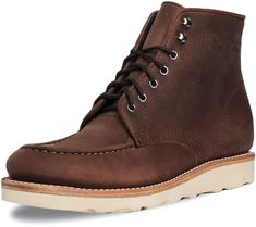 PRICES MAY VARY. THE PERFECT FIT - We recommend ordering the size you typically wear in leather boots or dress shoes, or ½ size smaller than you typically wear in sneakers. If you have any questions, need help finding your size, or need to exchange for a different size, our team is always here to help! THE DIPLOMAT MOC TOE BOOT - A functional and sturdy lace-up boot that's been built to take a beating while looking great year after year, this is essential casual footwear for your utilitarian war Workwear Boots, Thursday Boot Company, Thursday Boots, Moc Toe Boots, Cheap Boots, Boot Companies, Casual Footwear, Leather Dress Shoes, Leather Boot