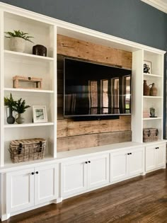 This week we wanted to share some of our favorite built-ins! Custom built-ins not only add storage and functionality, but when done well, they contribute to the overall design story of a home. Are you in need of some built-in inspo? Keep reading! Built In Bookshelves, Living Room Built Ins, Living Room Entertainment Center, Basement Living Rooms, Living Room Entertainment, Living Room Remodel, Room Remodeling, Basement Remodeling