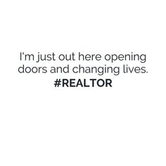 the words realtor are written in black and white, with an image of a man holding