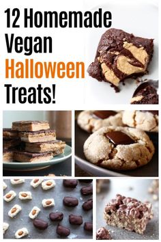 twelve homemade vegan halloween treats