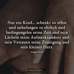 two hands holding each other with the words nurn kind, schenkt so often und