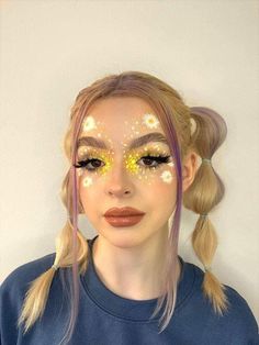 Princes Makeup, Daisy Makeup, Carnival Makeup, Retro Makeup, Cool Makeup Looks, Fairy Makeup