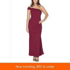 in stock Maxi Dress Formal, Ladies Party, Dress First, Fitted Dress, Formal Occasion, One Shoulder Dress, Personal Style, One Shoulder, Pick Up