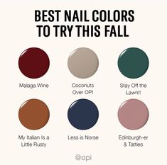 Square Nails Autumn, Nails Opi Gel, Fall Nail Colors Opi, Short Fall Nail Designs, Winter Nail Color, Opi Shellac, Short Fall Nail, Shellac Nails Fall