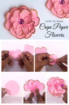 how to make crepe paper flowers