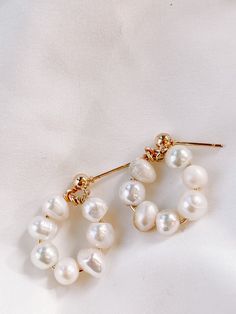 Brought back our bestselling pearl hoops from last summer - now in a smaller form! These mini hoops come in gold and silver and are hung on simple ball posts. Luxury Single Hoop Pearl Earring, Mini Gold Hoops, Mini Gold, Pearl Hoop Earrings, Gold Hoops, Silver Hoop Earrings, Gold And Silver, Crafts To Make, Jewelry Crafts