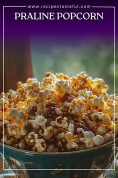 This Praline Popcorn is the perfect combination of sweet and salty with a rich, buttery caramel coating, toasted pecans, and a satisfying crunch. The caramel sauce made from brown sugar, corn syrup, and butter coats each kernel, while the addition of vanilla and baking soda makes this treat light and crispy. Ideal for holiday gatherings, movie nights, or as a homemade gift, this popcorn is sure to be a hit! Carmel Popcorn Recipe, Marshmallow Caramel Popcorn, Marshmallow Caramel, Caramel Popcorn Recipe, Popcorn Recipe, One Pot Wonders, Cookies And Candy