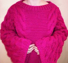 Hot Pink Knitted Sweater Chunky Knit Sweater Oversized Knit Sweater Cable Knit Sweater Bomber Knit Sweater Cozy Sweater Wool Sweater Our products are created according to customer's exact sizes. Every clothing is knitted with love. With personalization you can tell us your exact sizes. Handmade Materials: Wool, Acrylic 30 degree Wash / Hand Wash See more hand knitted products of our shop https://www.etsy.com/shop/TINAFASHIONSHOP Cheap Pink Long Sleeve Sweater, Cheap Sporty Pink Sweater, Hot Pink Sweater Lulus, Cheap Pink Women's Sweater, Cheap Pink Sweater For Work, Cheap Pink Open Knit Sweater, Cheap Casual Pink Sweater, Cheap Fun Pink Sweater, Luxury Pink Cozy Sweater