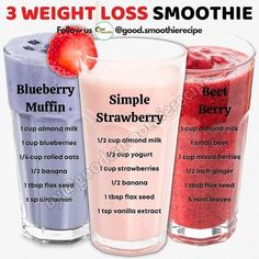 Smoothies Vegan, Fruit Smoothie Recipes Healthy, Easy Healthy Smoothies, Healthy Drinks Smoothies