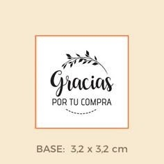 the logo for gracias por tu compra