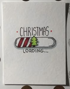 a christmas card with the words loading on it