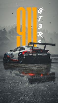 Porsche 911gt3 Wallpaper, Racing Car Wallpaper, Car Poster Design, Porche Car, Nissan Gtr Wallpapers, Porsche Gt3 Rs, Serie Bmw, Automotive Illustration