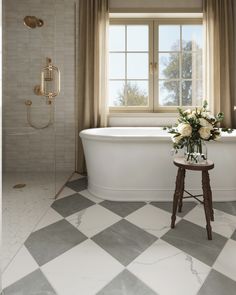 Immerse yourself in the luxury of marble-inspired sophistication, strengthened by the resilience of porcelain. Explore the Leona collection, offering 4 sizes, 2 coordinating mosaics and presented in 4 colors, each artfully replicating a type of natural marble. Craft a sleek floor or wall composition that perfectly marries the timeless elegance of marble with the low-maintenance and durability of porcelain. Made in USA Made for Residential / Commercial Wall and Floor Great for Living Space, Kitch Edward Martin Checkerboard Tile, Harlequin Tile Floor Bathroom, Powder Room Checkered Floor, Grey And White Checkered Floor Bathroom, Checkerboard Tile Bathroom, Checkered Tile Bathroom, Checkered Bathroom Floor, Checkerboard Bathroom Floor, Marble Checkered Floor