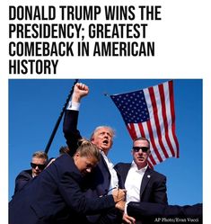 Trump Wins!!!! #trumptrain #trump2024 #maga2024 #followｍe #folllow #trending #facts Great Comebacks, Victorious, History, Instagram