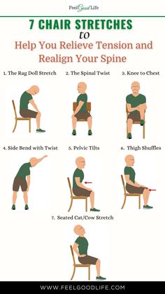 the 7 chair stretches to help you reduce tension and relax