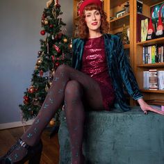 Opening Presents, Swimwear Australia, Modern Witch, Glitter Design, Under The Mistletoe, Black Tights