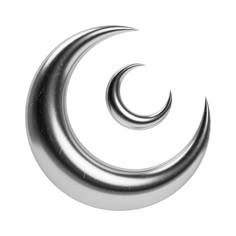 a metal object that is shaped like a crescent and has two spirals on it