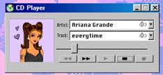 an image of a computer screen with the name ariana grandee in front of it