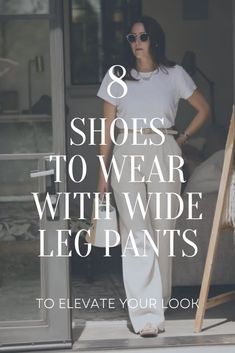 What Shoes To Wear With Wide Leg Pants High Waist, Wide Leg Pants Outfit Winter Casual, Booties With Wide Leg Pants, Outfits With Wide Pants, Wide Legged Jeans Outfit Summer, Wide Leg Dress Pants Outfit Winter, Colorful Wide Leg Pants Outfit, Wide Leg Pants Outfit Business Casual