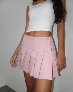 Pink Pleated Micro Skirt | Casini – motelrocks.com Pink Mini Skirt Outfit, Pink Pleated Skirt, Micro Skirt, Party Dress Long Sleeve, Bandeau Dress, Party Dress Long, Body Con Skirt, Summer Maxi Dress, Corset Top