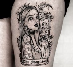 Magician Tarot Card Tattoo, Tarot Card Tattoo Ideas, Card Tattoo Ideas, Sugar Skull Art Drawing, Small Matching Tattoos, Traditional Tattoo Designs