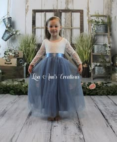 Dusty Blue Flower Girl Dress, Dusty Blue Flower Girl, Blue Flower Girl Dress, Burgundy Flower Girl Dress, Headband Dress, Blue Flower Girl, Flower Girl Dresses Blue, Boho Flower Girl, 1st Birthday Dresses