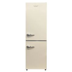 a white refrigerator freezer sitting next to each other