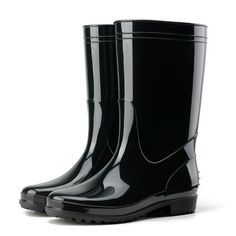 HISEA Men's Mid-Calf rain boots They are ideally suited for various outdoor activities, such as farming, gardening, and outdoor light physical labor. [Versatile Style]: Designed for easy on and off, they feature a rounded closed-toe silhouette and a convenient heel kick plate. These boots are perfect for use in rainy, wet, and muddy environments, ensuring your feet stay dry and comfortable throughout. [100% Waterproof]: These rain boots are made from Polyvinyl Chloride (PVC) and crafted by injec Kick Plate, Boot Companies, Mens Rain Boots, Boots Waterproof, Work Boots Men, Polyvinyl Chloride, Yellow Shoes, Outdoor Light, Dog Walking