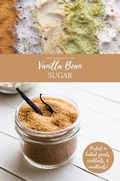 vanilla bean sugar recipe in a jar