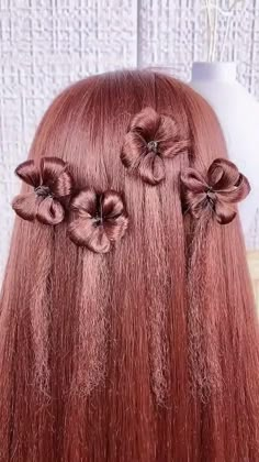 Hair Style Vedio, Girl Hair Dos, Beautiful Braided Hair, Hair Upstyles, Hair Braid Videos, Hairstyle Tutorial, Front Hair Styles, Hair Tutorials For Medium Hair, Hair Up Styles