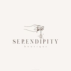 the logo for serendipity boutique