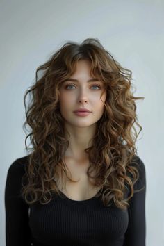 40 Hairstyles Curly Hair Lovers Will Adore 17 French Girl Curly Hair, Irish Curls, French Style Haircut, Tousled Curls, 40 Hairstyles, Long Curly Haircuts, Loose Curly Hair, Side Swept Curls