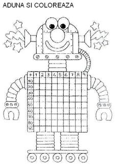 a coloring page with an image of a cartoon character