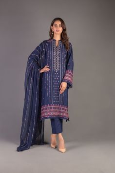 Bareeze Peach Blossom 1 Bnl1133 Blue Collection 2021 Blue Lawn Suit With Chikankari Embroidery, Elegant Blue Salwar Kameez With Naqshi, Elegant Blue Lawn Suit With Printed Motifs, Fitted Blue Cambric Lawn Suit, Elegant Blue Cambric Dress, Elegant Blue Dresses With Naqshi Detailing, Blue Unstitched Cotton Dress, Blue Cambric Unstitched Suit With Resham Embroidery, Blue Unstitched Cambric Suit With Resham Embroidery