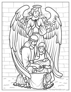 the birth of jesus coloring page