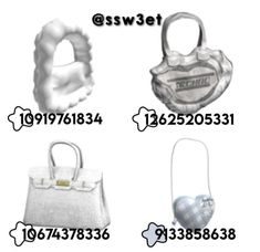 Roblox Bag Codes, Coding Accessories, Accessories Roblox Codes, Code For Berry Ave, Berry Ave Accessories Codes, Bloxburg Accessories Codes, Berry Avenue Accessories Codes