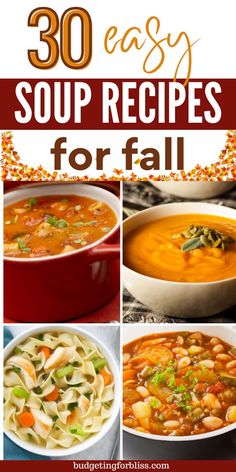 30 easy soup recipes for fall