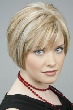 Bob Hairstyles For Fine Hair, Short Layered Haircuts, Blonde Hair With Highlights, Short Hair Styles For Round Faces, Short Bob Haircuts, Haircuts For Fine Hair, Short Blonde Hair, Short Hair With Layers