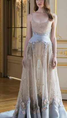 Winter Haute Couture, Paolo Sebastian, Blue Winter, Grad Dresses