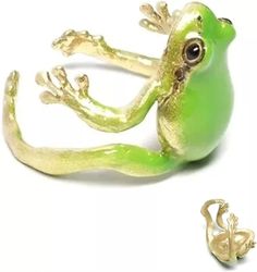 Description Latest-Tree Frog Ring-- These funny latest-tree frog rings are sure to make you stand out from the crowd and make a statement with your fashion jewelry. This is a completely handmade accessory, I hope you can always look at it and stay with you. Perfect Unique Gifts--With unique and personalized jewelry you can immortalize a special moment or give a gift with a story behind it. The funny frog ring can help you remember a special occasion, place or person or create lasting memories with true meaning. Cute colorful rings set--There are three different colors of black, green and blue. Different colors match different moods, providing you more choices. The latest-tree frog ring can be worn by different ages and genders, making you cute and energetic every day, and have a good mood Frog Rings, Frog Ring, Frog Design, Funny Frogs, Tree Rings, Cute Frog, Tree Frog, Daily Jewelry