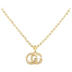 Feature the iconic GG logos, this Gucci GG Running pendant necklace is ideal for any occasion. Crafted in 18kt yellow gold, this necklace features a lobster clasp for a look that is vibrantly chic and functional. As an international icon with a broad global appeal, Gucci remains synonymous with high-quality Italian fashion. Packaging - Official Gucci Packaging Collection - GG Running Size - 38-42cm chain length, GG 7.1 x 7.2mm Metal - 18ct Yellow Gold Colour - Gold Jewelry Type - Necklace Gender Gucci Packaging, Running Bracelet, Running Necklace, Topaz Yellow, Fashion Packaging, Yellow Gold Necklace, Drop Pendant Necklace, Brown Diamond, Gold Colour