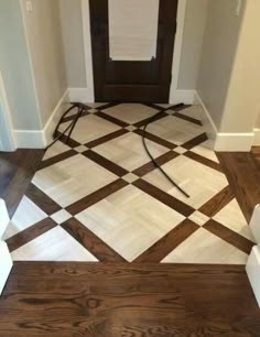 the floor is clean and ready to be used in this home's entryway