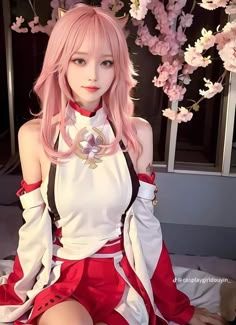 SAV&FOLLOW to keep updated everyday, #cosplay #cosplayer #genshin #anime #2b #cosplayanime Ulzzang Cosplay, Genshin Anime, Miko Genshin, Outfits Hot, Genshin Cosplay, Eyeshadow Colors, Everyday Cosplay, Internet Girl, Hot Costume