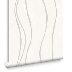 a white wallpaper with wavy lines on it