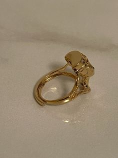 Ring is resizeable. One size fits most Queen Nefertiti, Heart Ring, Gold Rings, Queen, Gold