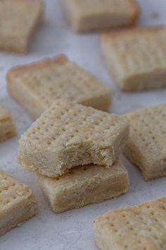 some crackers are laying on top of each other